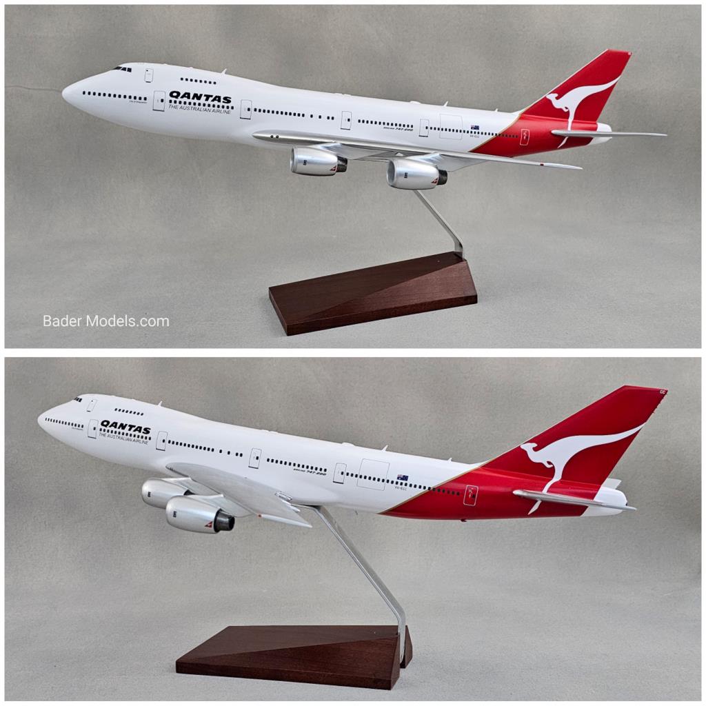 Qantas - B747-200 - (1:100)